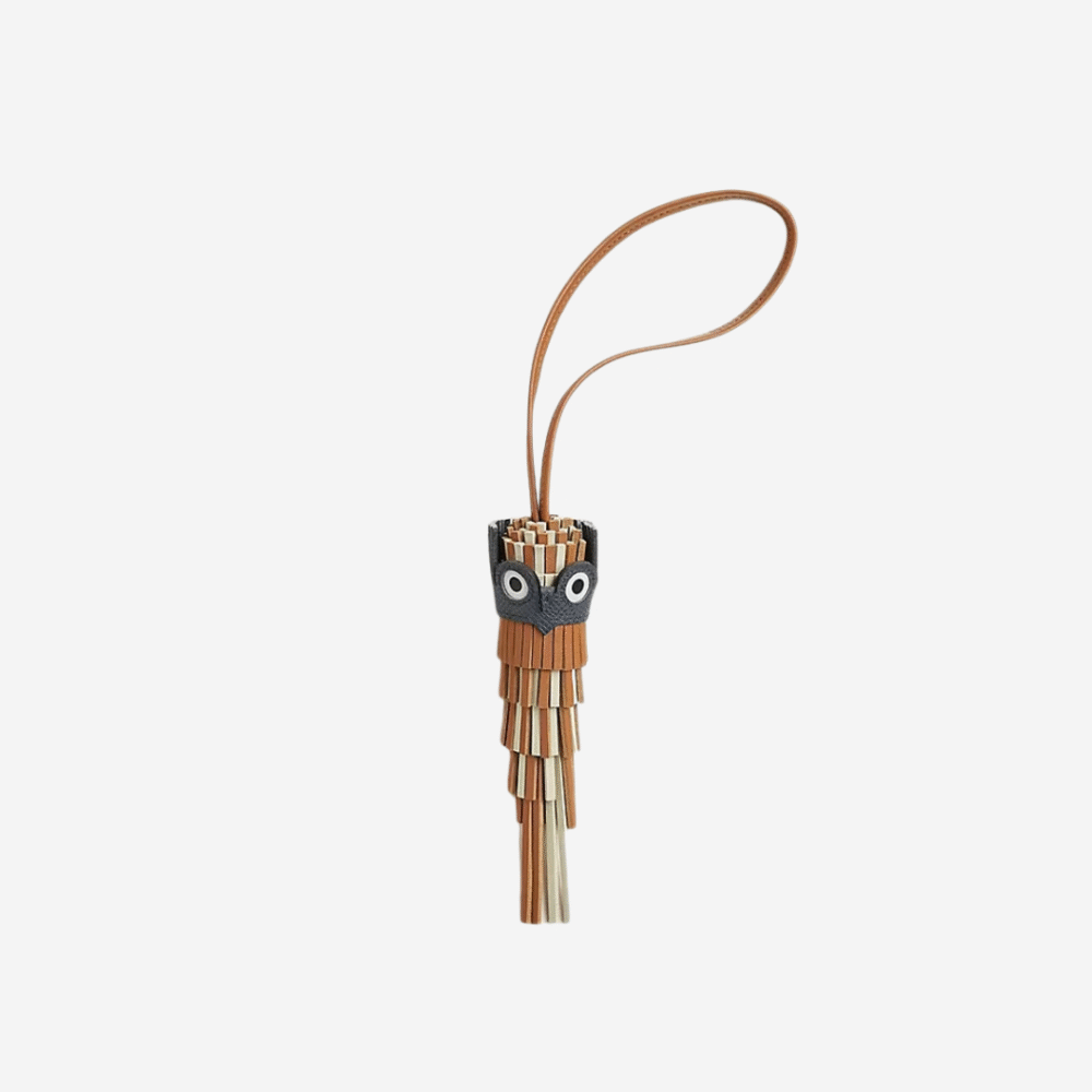 Chouette charm Milo Lambskin/Epsom Calfskin