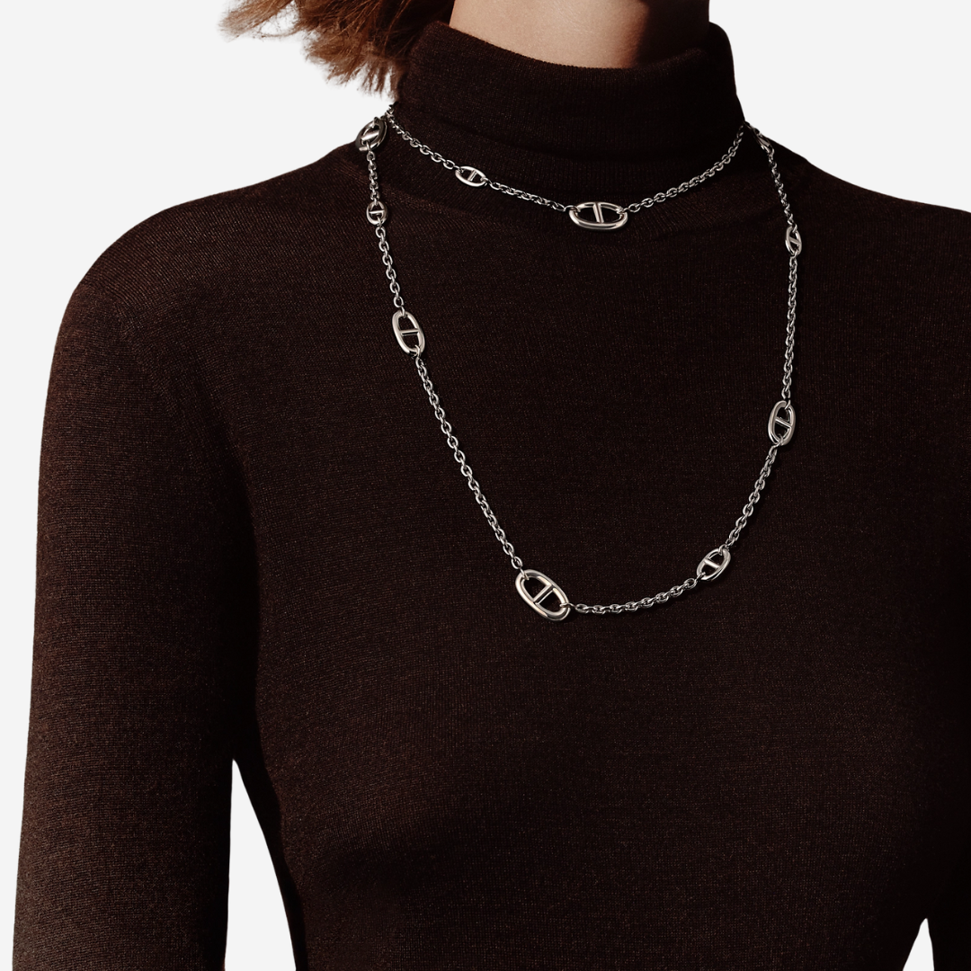 CLS Farandole Long Necklace 120 cm in Sterling Silver