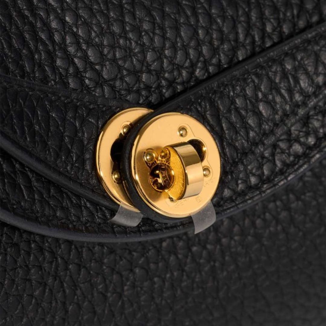 CLS Mini Lindy II Black Taurillon Clemence Ghw K (1)