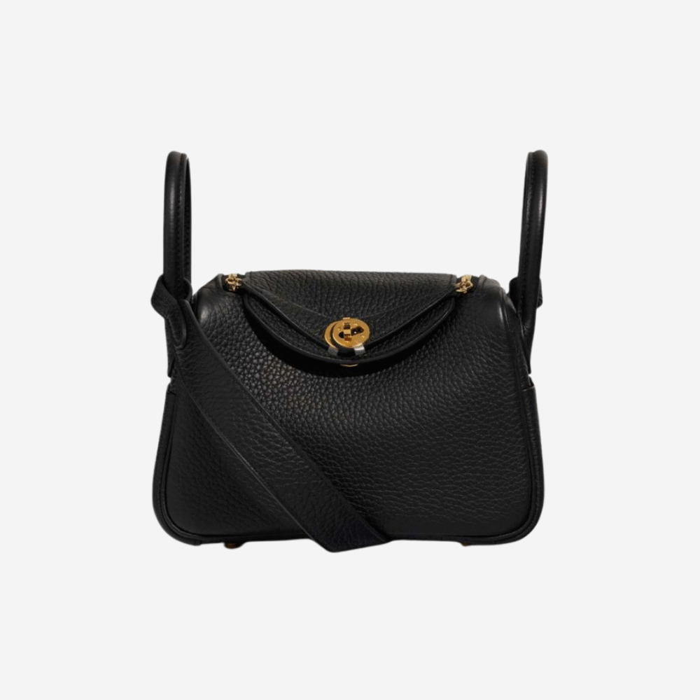 Mini Lindy Black Taurillon Clemence Ghw K