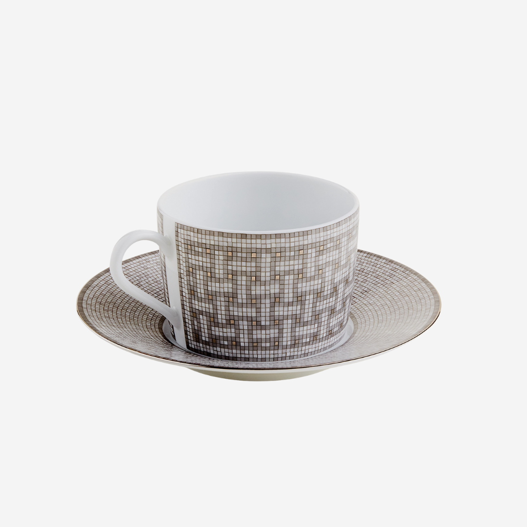 CLS Mosaique au 24 platinum tea cup and saucer (2)