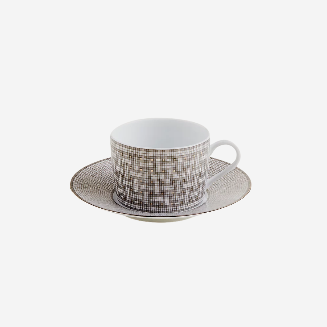 CLS Mosaique au 24 platinum tea cup and saucer