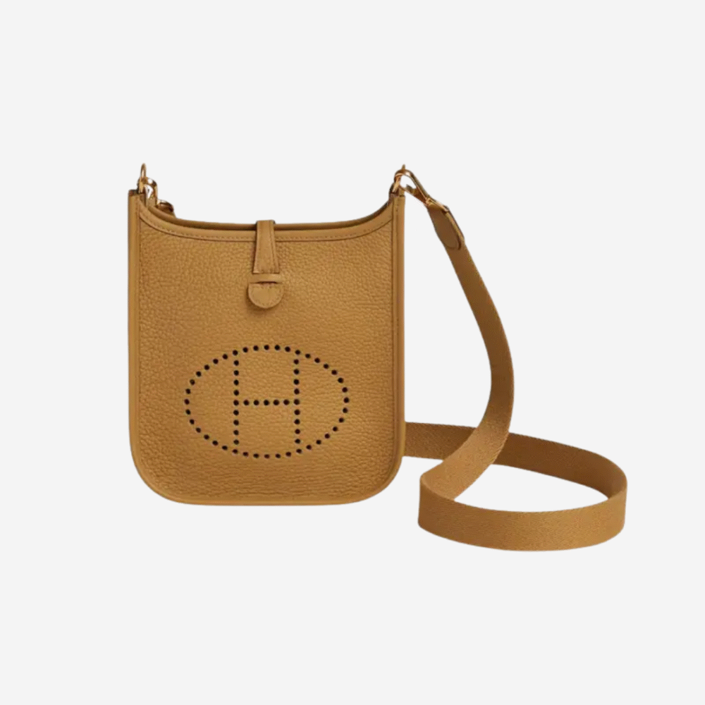 Mini Evelyne Biscuit Taurillon Clemence Ghw