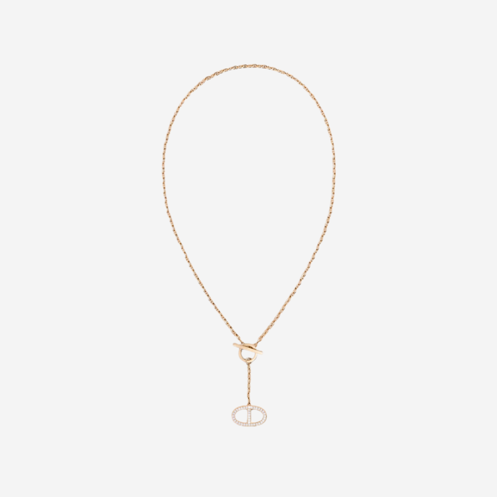 Chaine D’Ancre Contour Pendant RGHW, Large Model