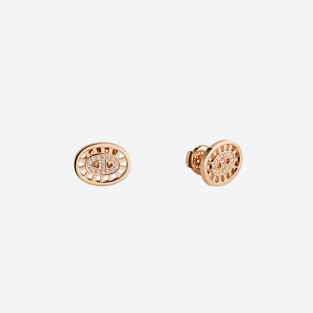CLS Chaine d’ancre Divine stud earrings, small model