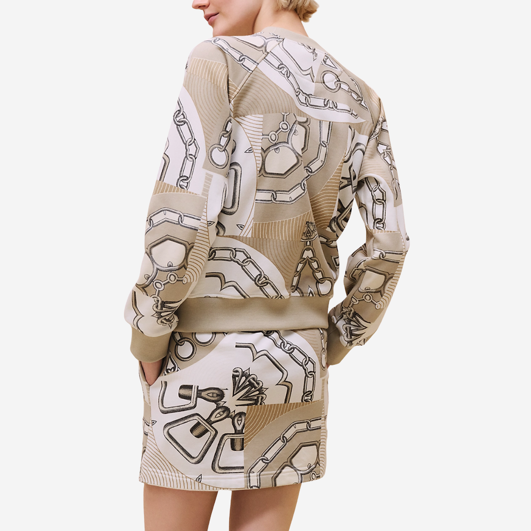 CLS Effet Kaleidoscope sweatshirt beige glaise