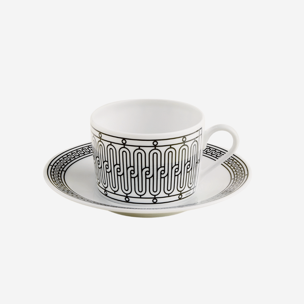 H Deco Tea Cup and Saucer
