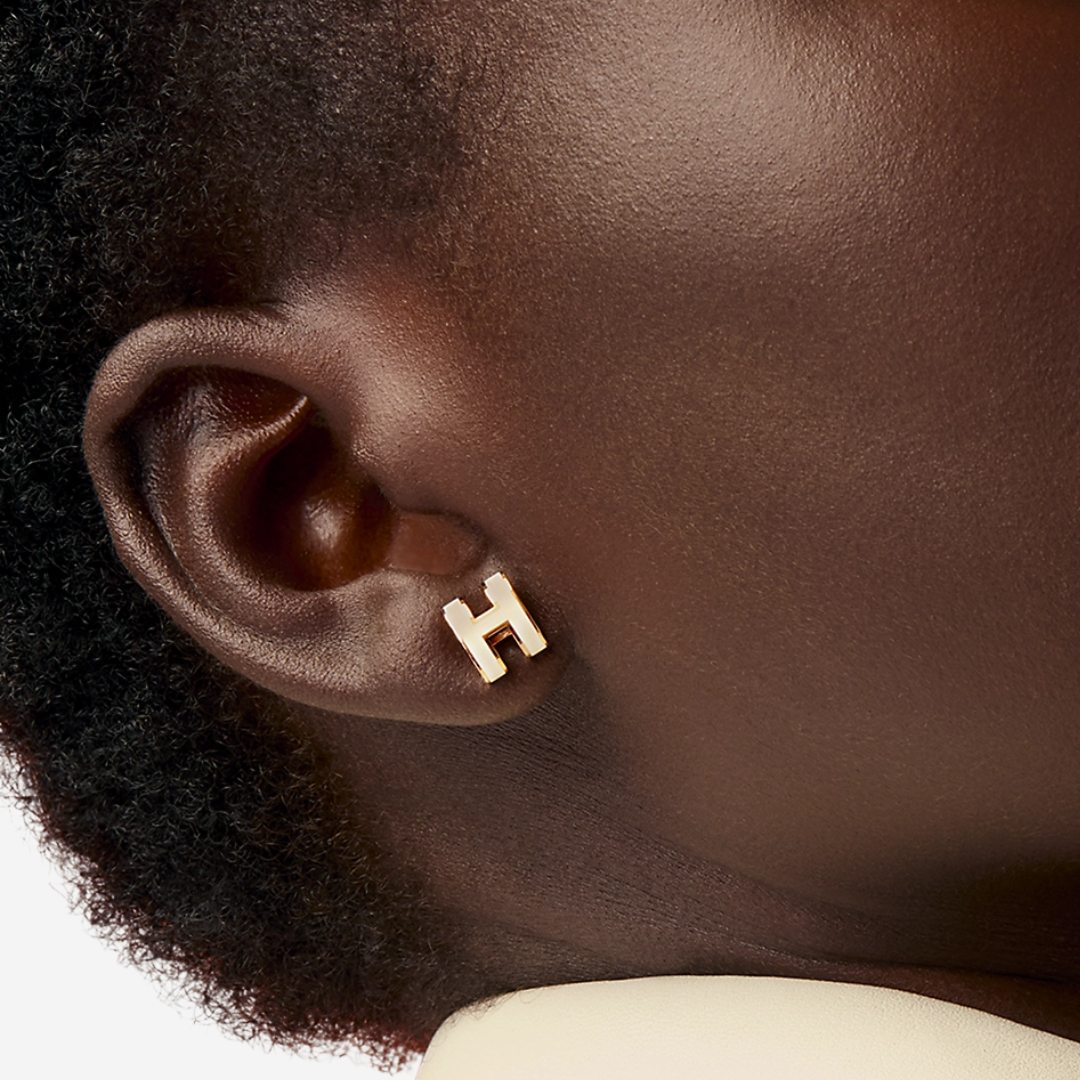 CLS Mini Pop H pendant Earring Blanc RGHW (2)