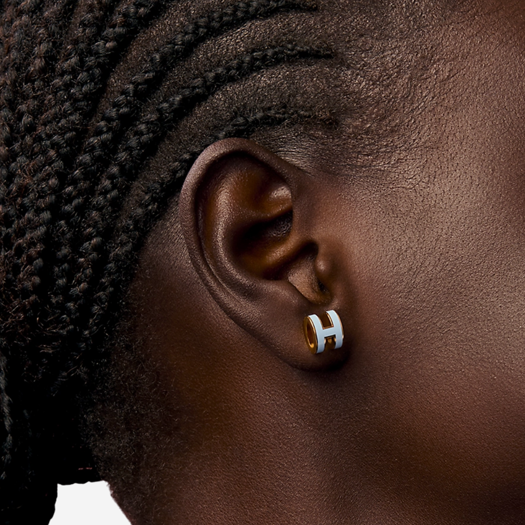 CLS Mini Pop H pendant Earring Vert Peppermint RGHW (2)