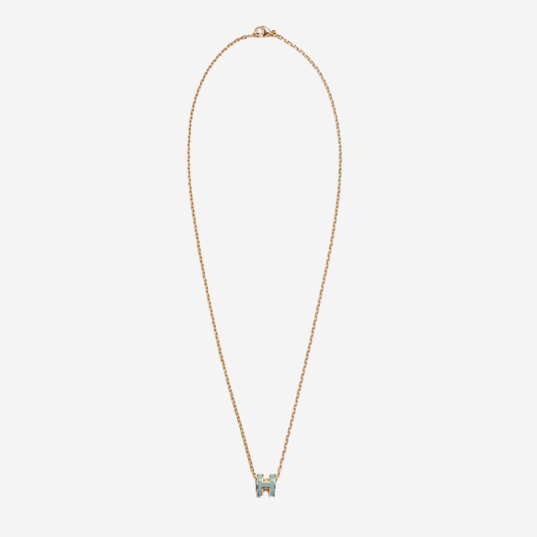 CLS Mini Pop H pendant Necklace Vert Peppermint RGHW (2)