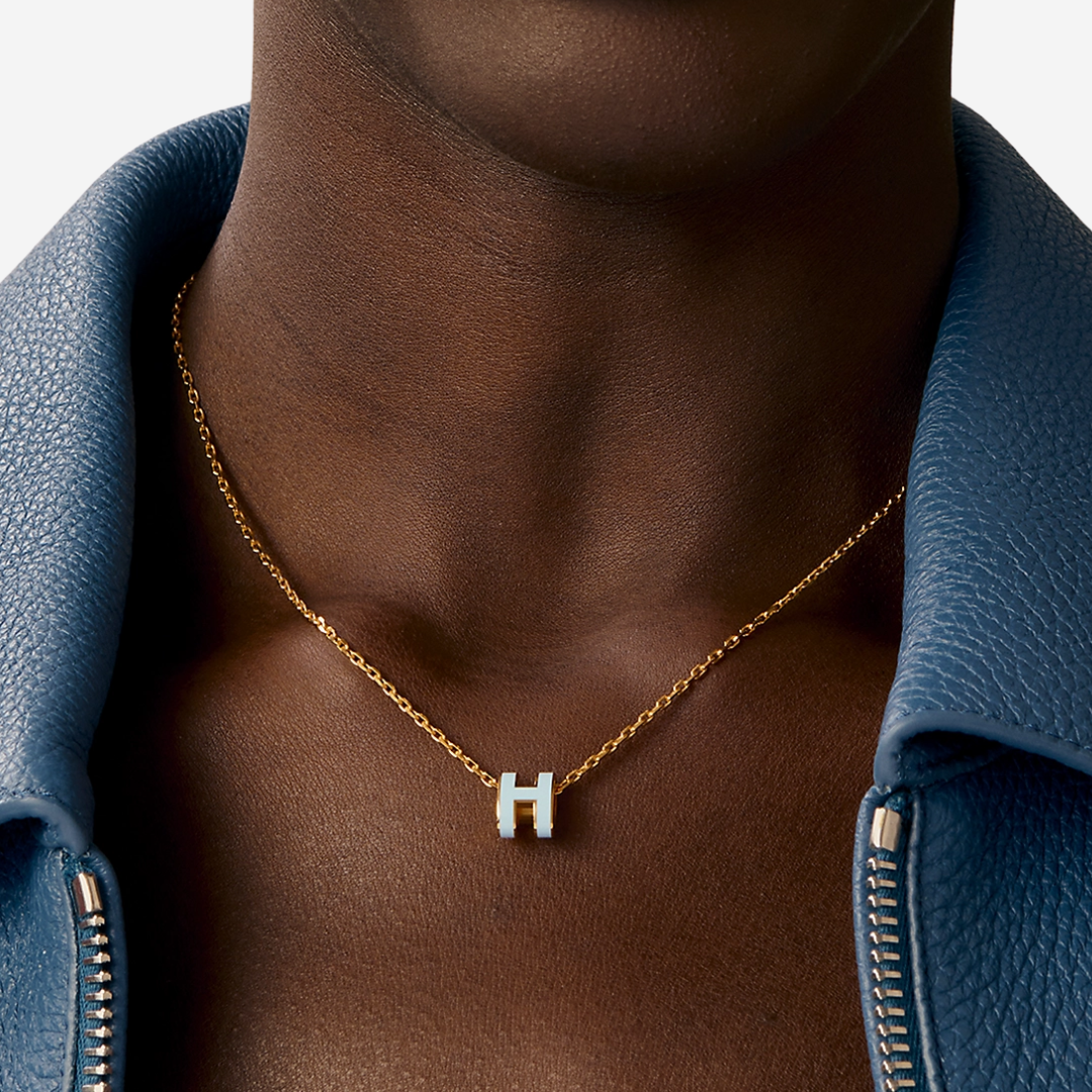 CLS Mini Pop H pendant Necklace Vert Peppermint RGHW (3)