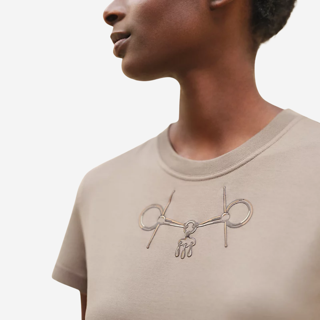 CLS Mors straight t-shirt Gris Etoupe(1)