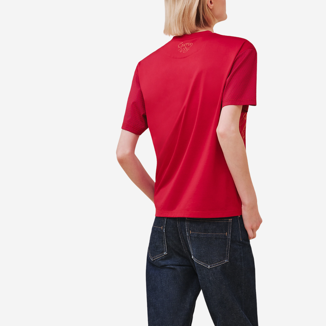 CLS T-Shirt Eperon d’Or Bandana Rose Canneberge(1)