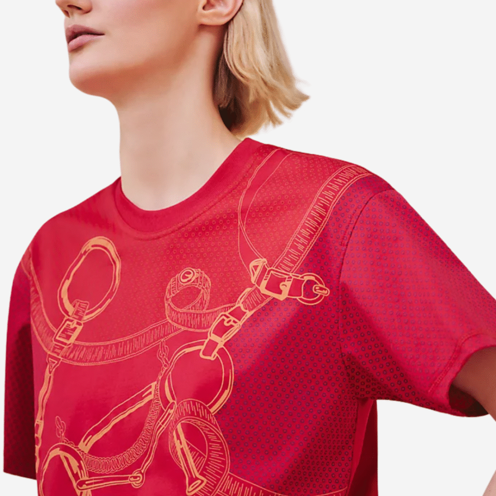 Eperon d’Or Bandana Maxi T-Shirt Rose Canneberge