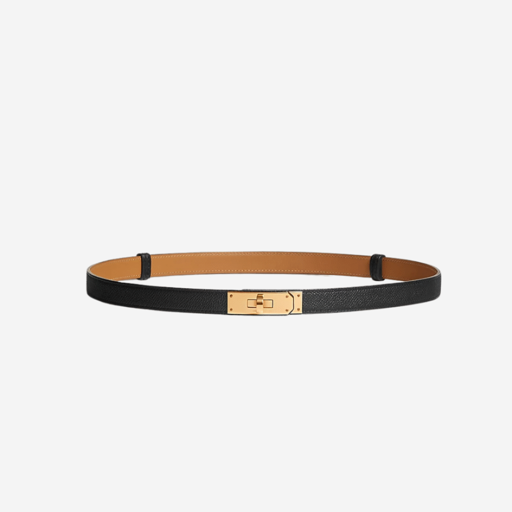 Kelly Belt 18mm Epsom Noir Ghw