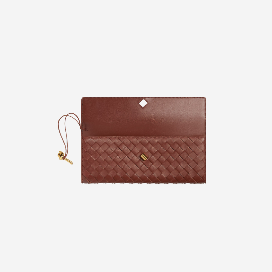 Bottega Veneta Andiamo Long Clutch Sapele (3)