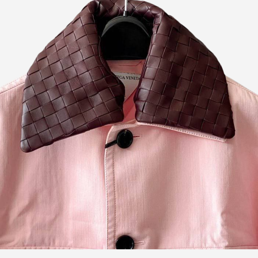 Bottega Veneta Cotton Twill Jacket in Camellia (2)