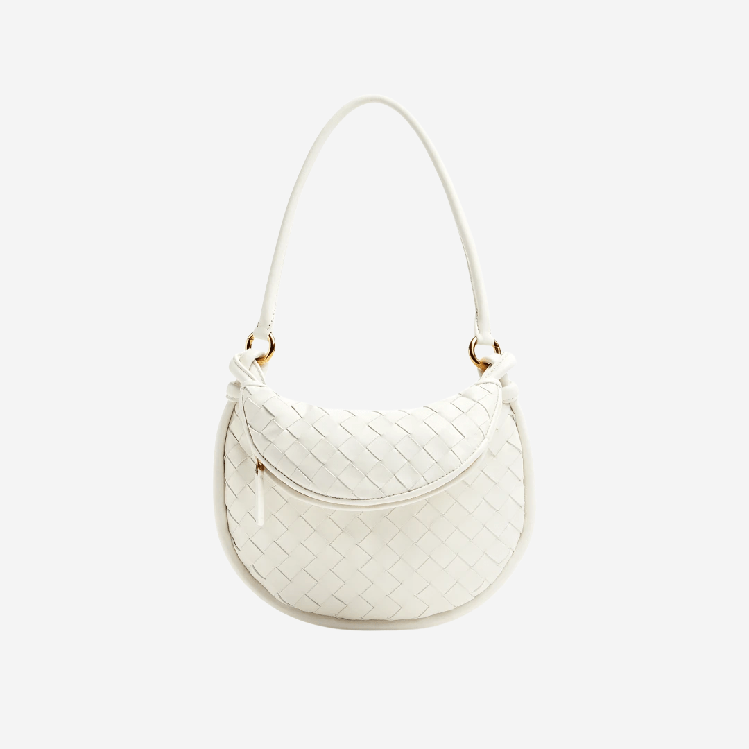 Bottega Veneta Gemelli Small Shoulder Bag White