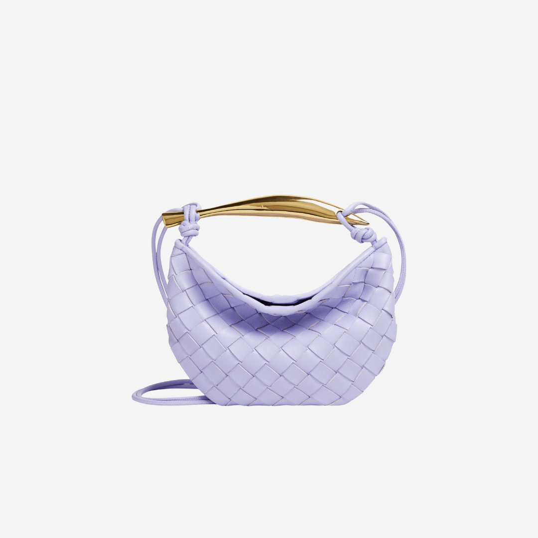 Bottega Veneta Mini Sardine Crossbody Bag Leather Amethyst