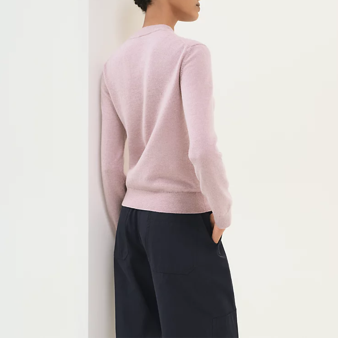 CLS Cashmere H Lift long-sleeve sweater Rose Pâle (1)