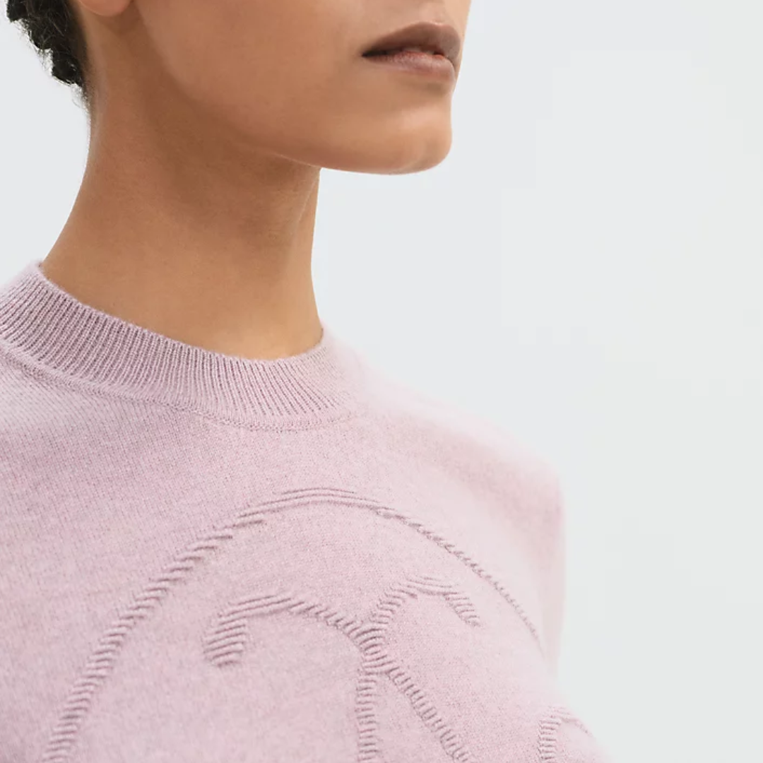 CLS Cashmere H Lift long-sleeve sweater Rose Pâle (2)