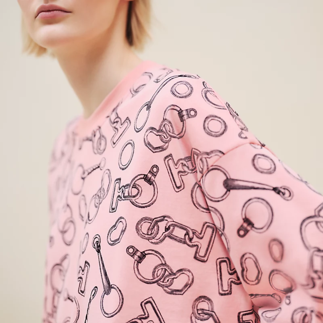 CLS Effet Kaleidoscope Finesse Maxi Cropped T-Shirt Rose Quartz (1)