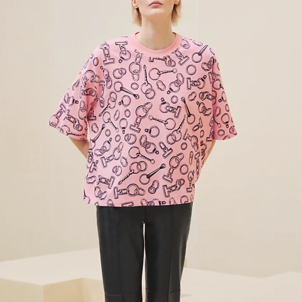 Effet Kaleidoscope Finesse Maxi Cropped T-Shirt Rose Quartz