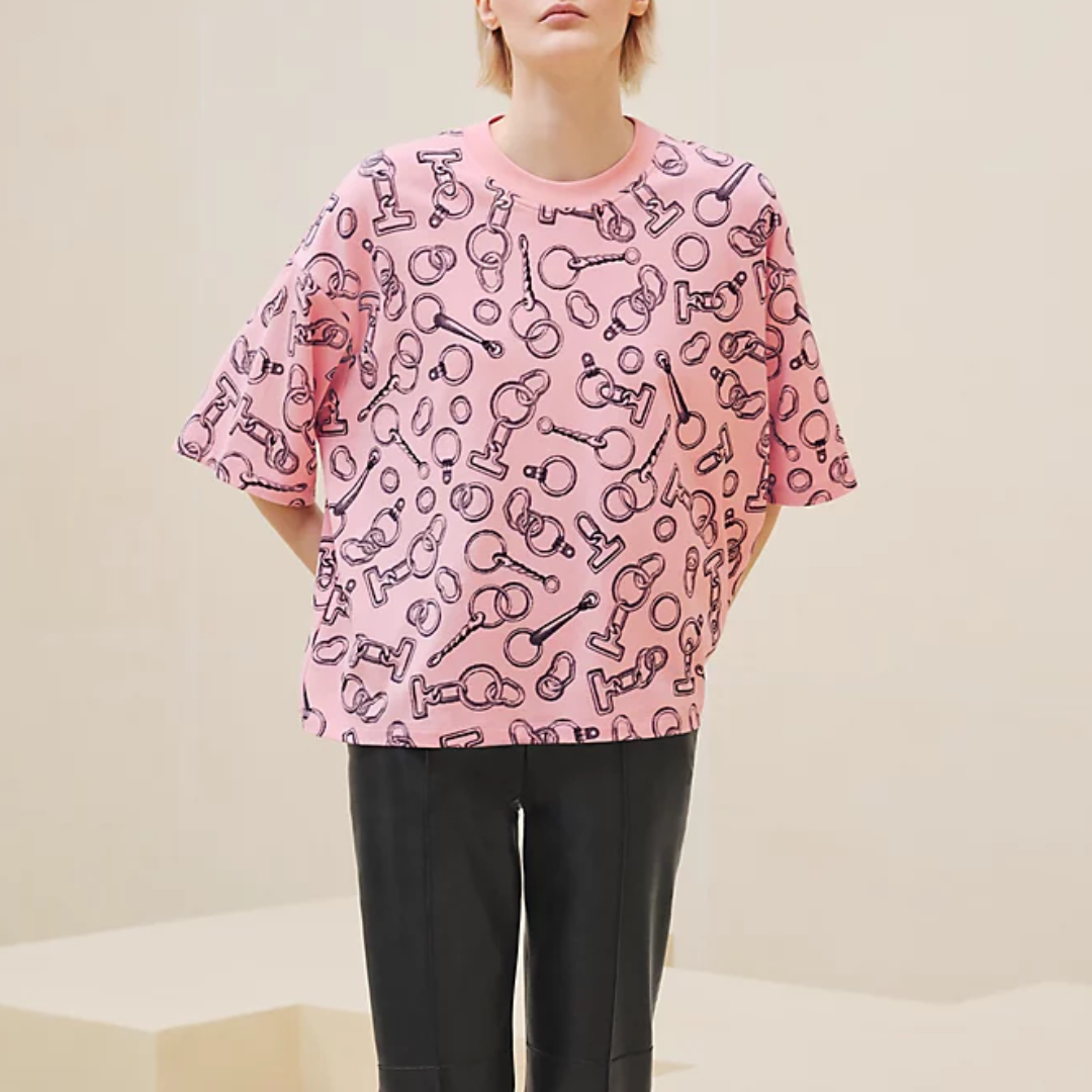 CLS Effet Kaleidoscope Finesse Maxi Cropped T-Shirt Rose Quartz