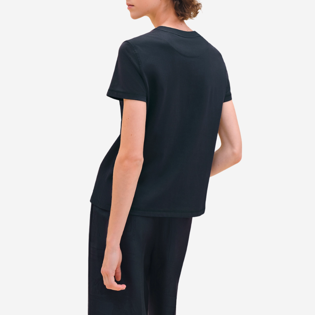 CLS Embroidered pocket t-shirt Blue Noir (2)