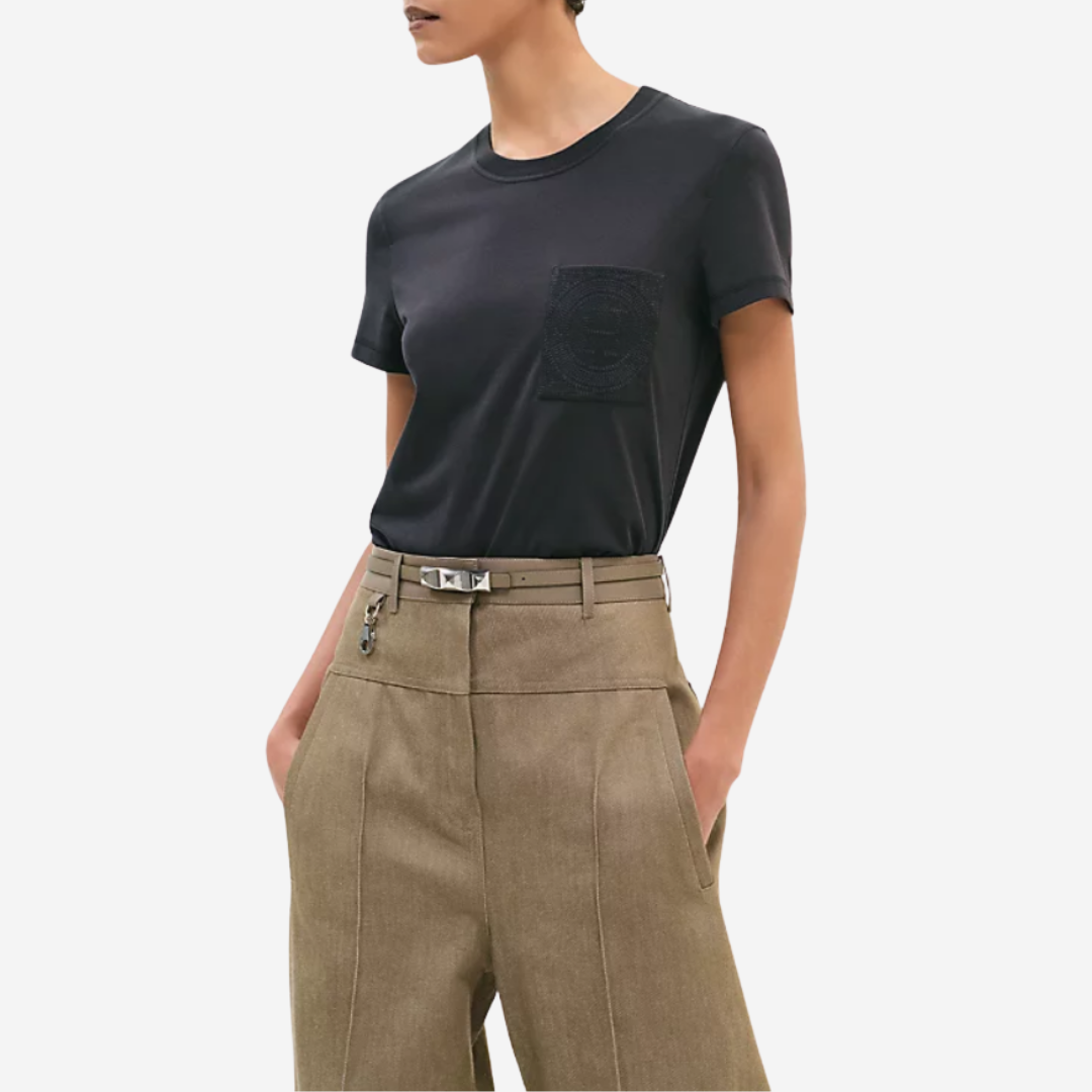 CLS Embroidered pocket t-shirt Noir