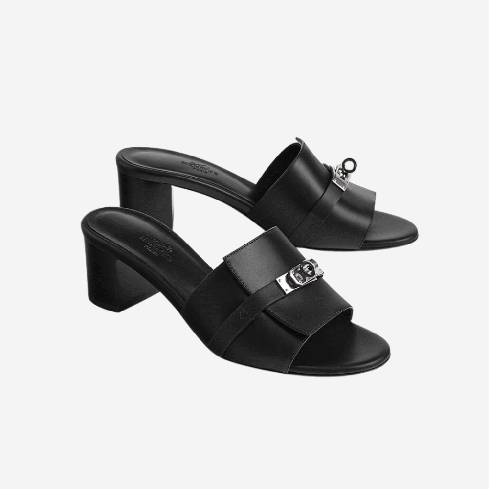 Gigi 50 Sandal Noir PHW