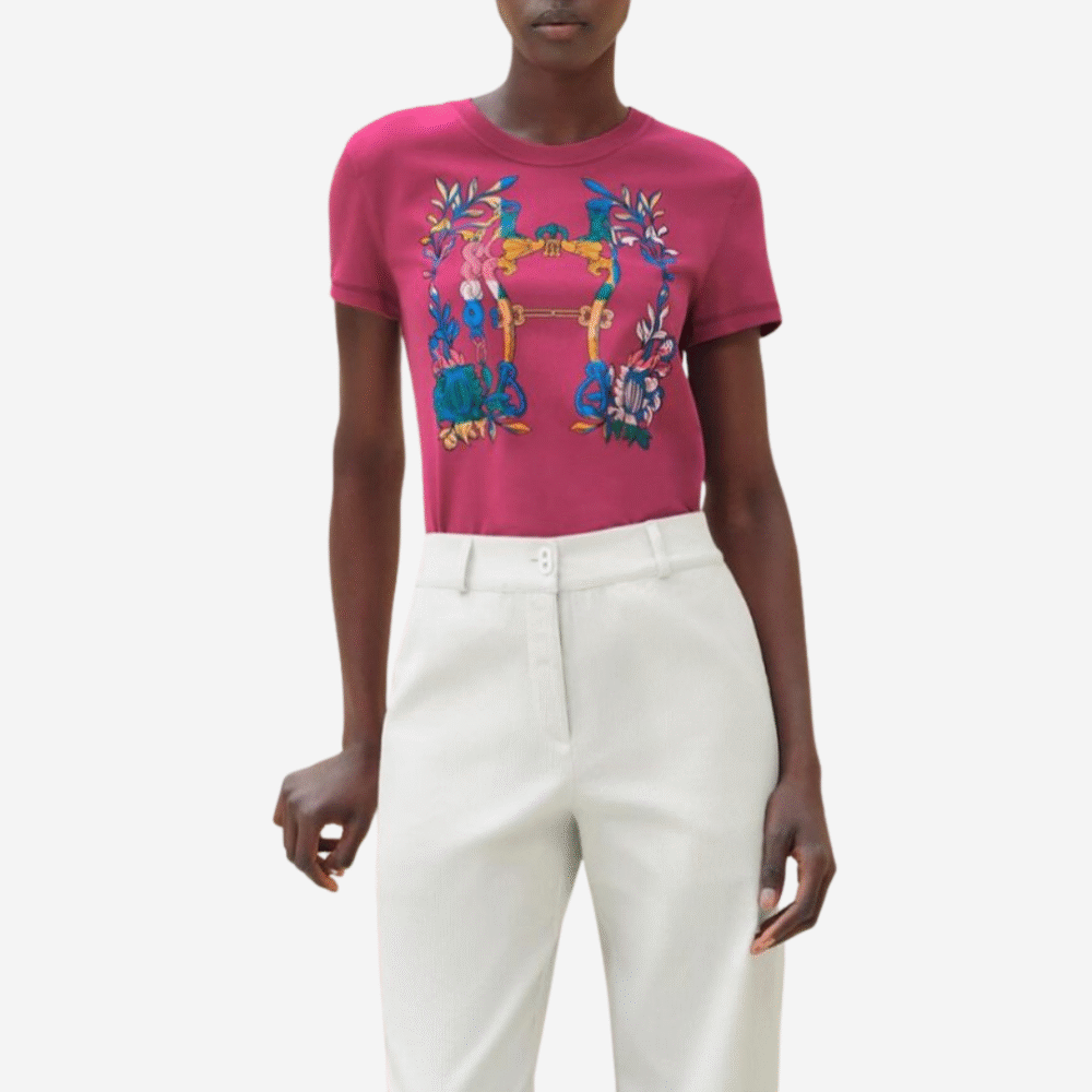 Della Cavalleria Straight Cartridge T-Shirt Pink