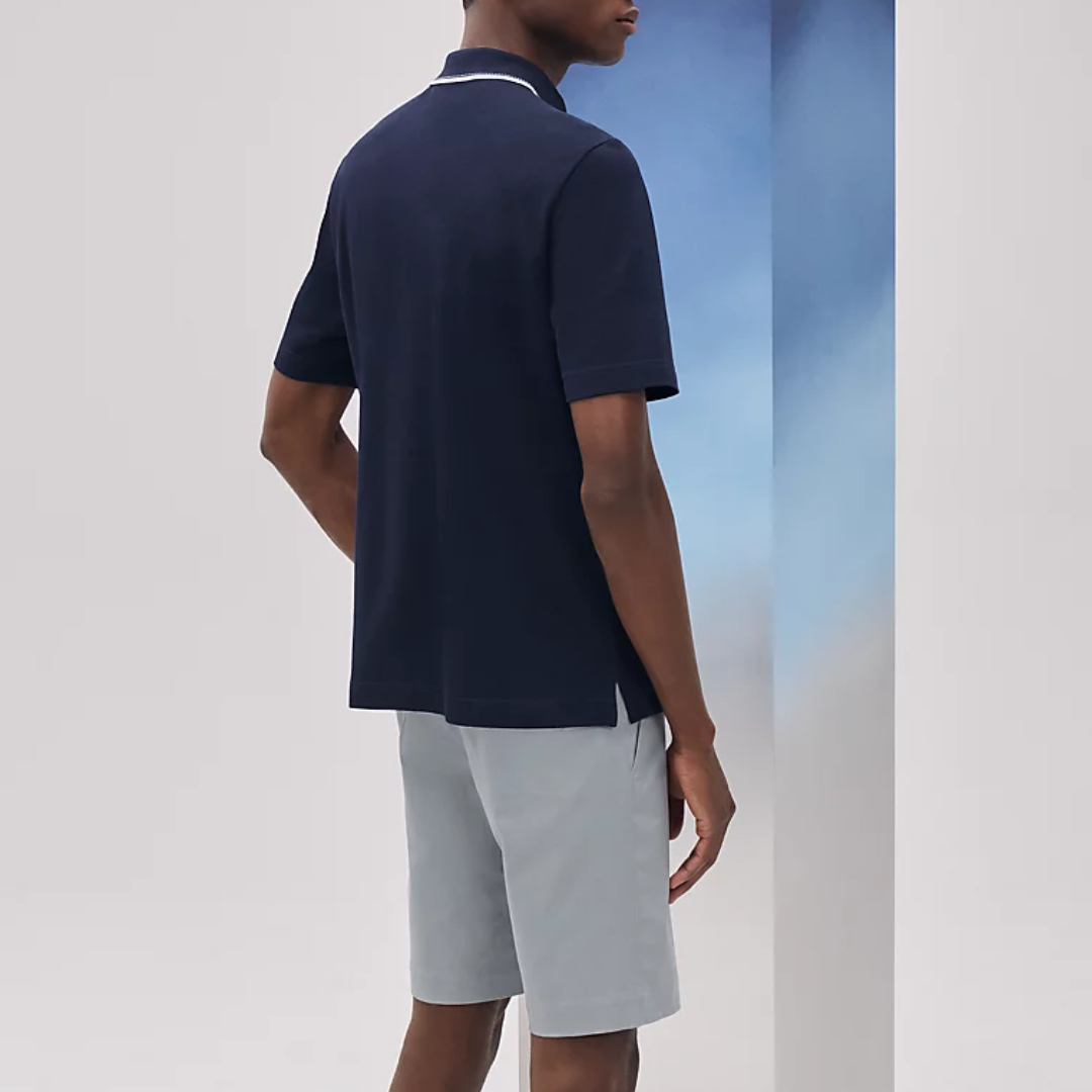 CLS Piqures sellier polo shirt Marine (1)