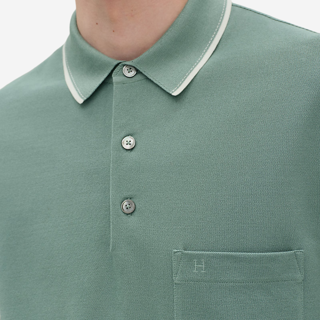 CLS Polo Piqures Sellier Celadon (2)