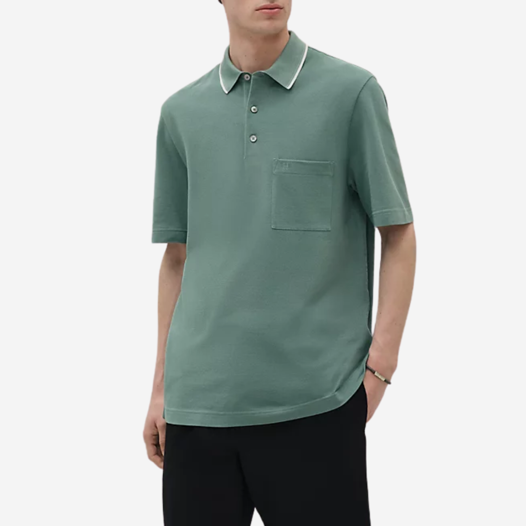 CLS Polo Piqures Sellier Celadon