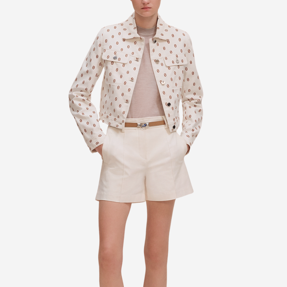 Chaine D’Acre Denim Jacket Marron Fauve