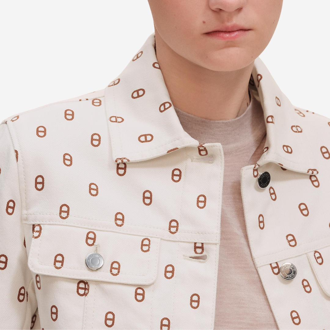 VOI Chaine d’Ancre denim jacket Marron Fauve (2)