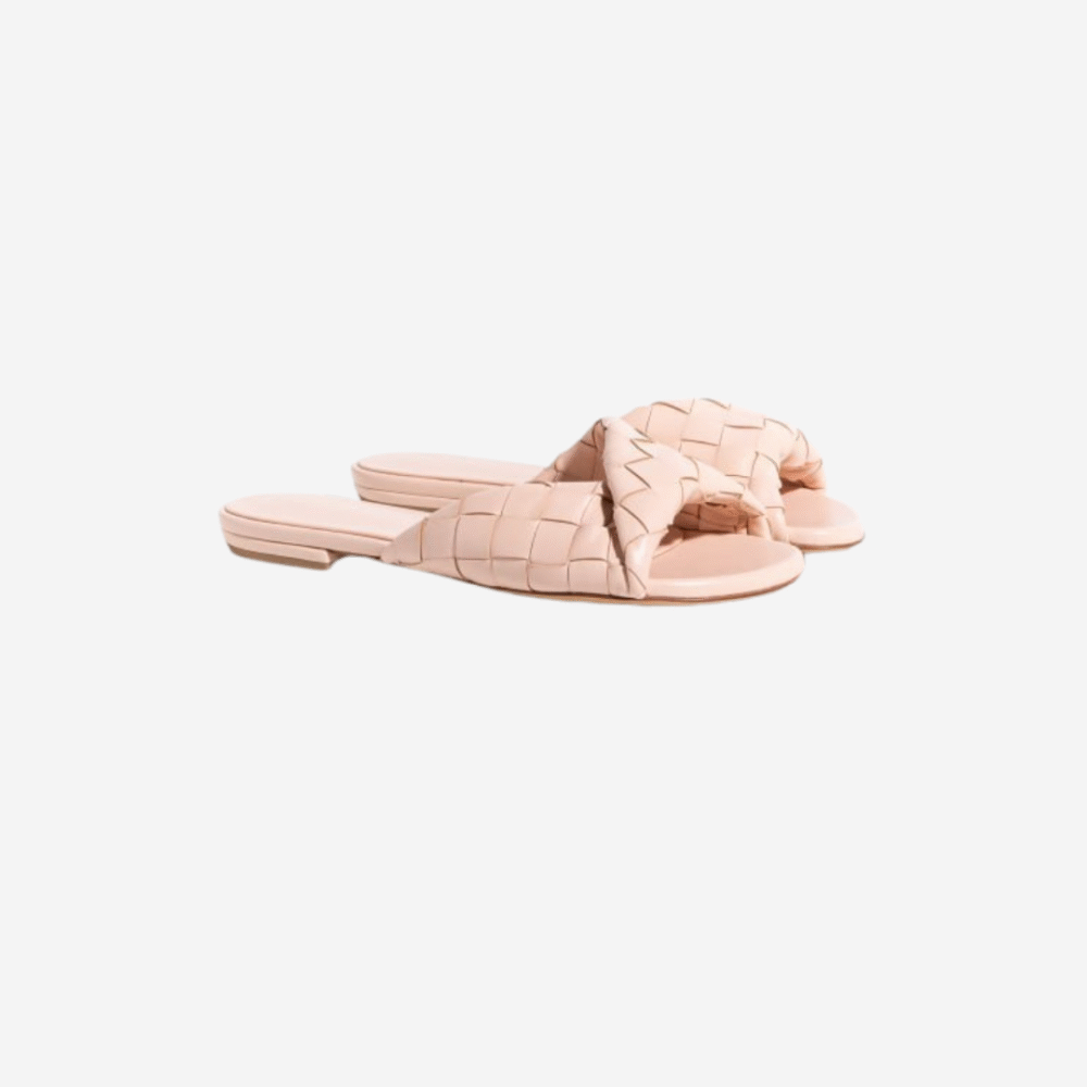 BOTTEGA VENETA Blink Flat Mules Cameo