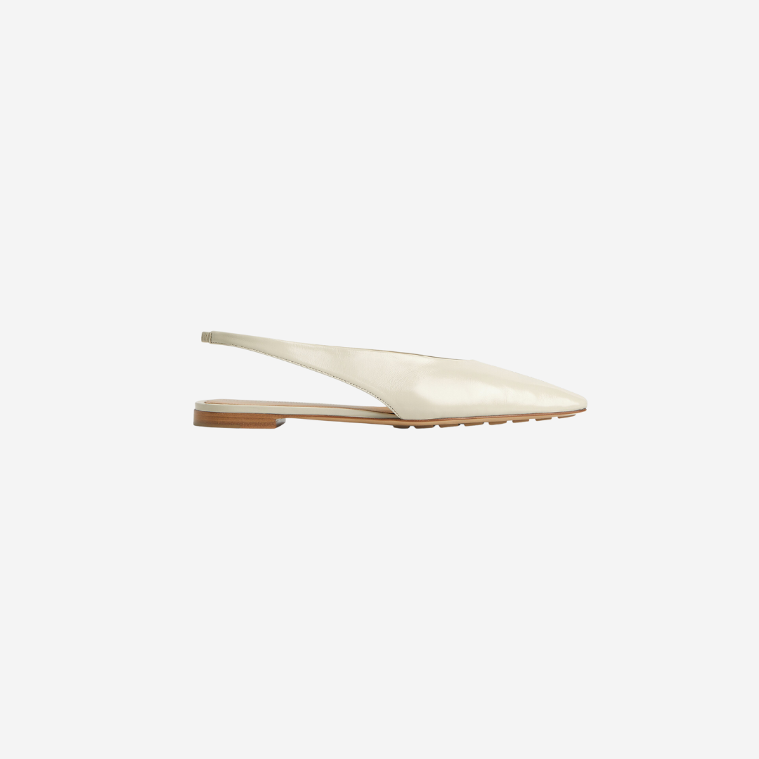 BOTTEGA VENETA Sofia Sling Back Ballerina Sea Salt Size 37,5 Size 38,5 Size 39 (1)