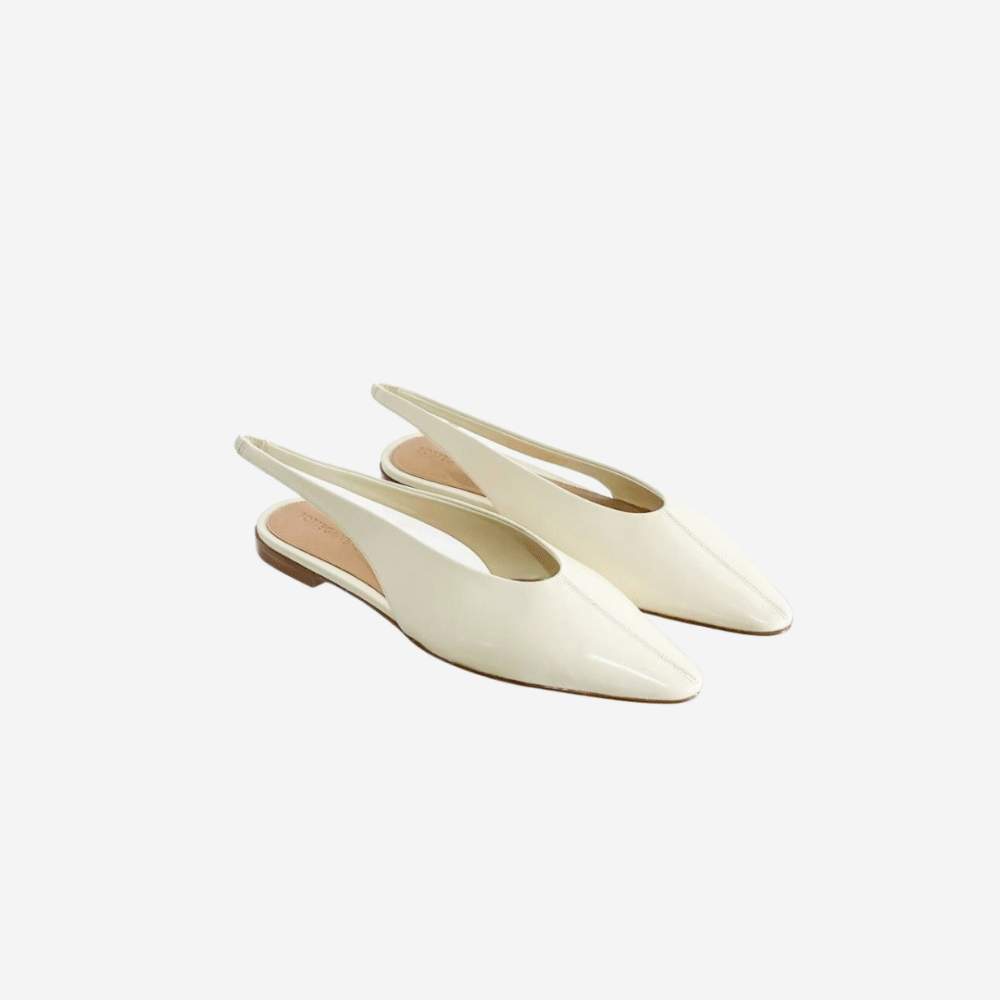 BOTTEGA VENETA Sofia Sling Back Ballerina Sea Salt