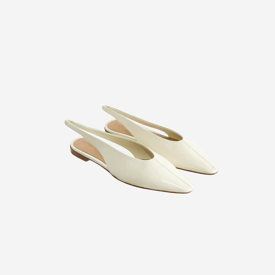 BOTTEGA VENETA Sofia Sling Back Ballerina Sea Salt Size 37,5 Size 38,5 Size 39