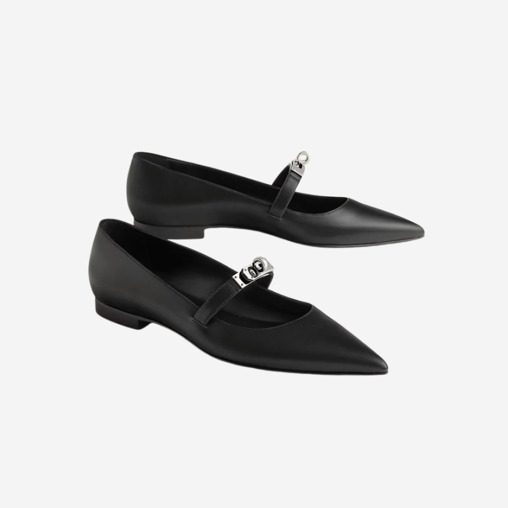 Kelly Ballet Flat, Noir PHW