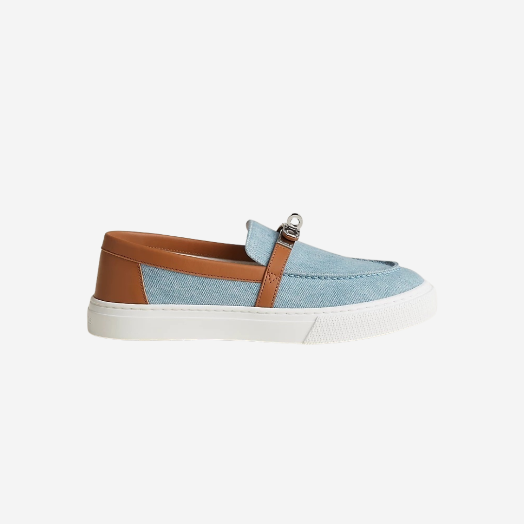 Game Slip-On Loafers Denim Bleu Clair Gold Phw (1)