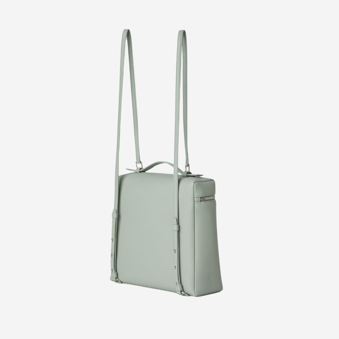 Loro Piana Extra Pocket L23,5 Calfskin Backpack Shw Eucalyptus (1)