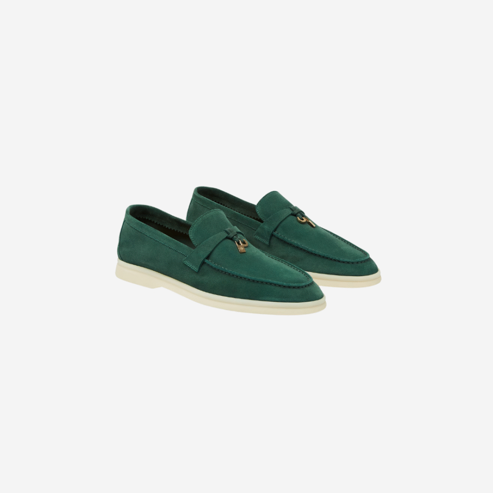 LORO PIANA Summer Charms Walk Loafers Suede Jazz Club