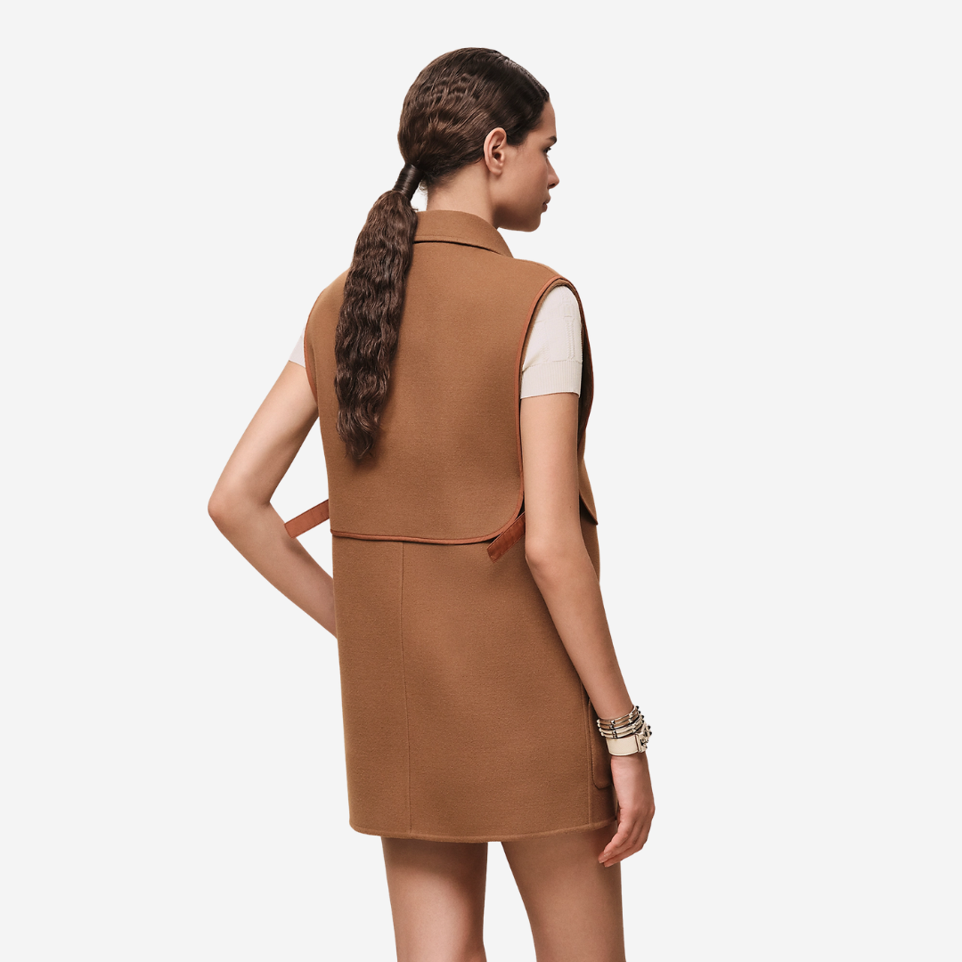 CLS Chaine d’Ancre short vest Brun Mahogany (1)