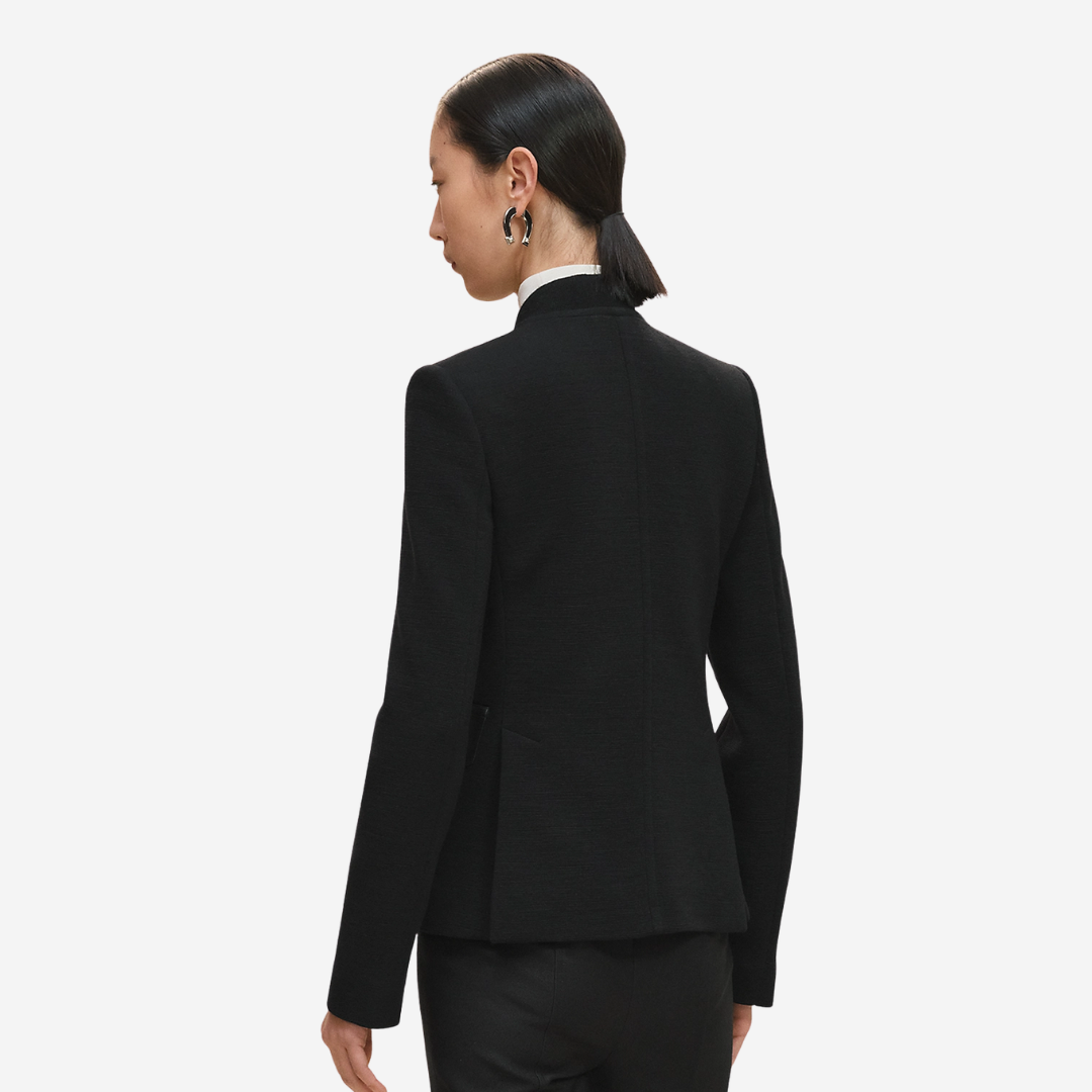 Hermes Short Pea Coat Noir Black