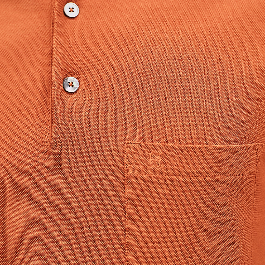 CLS Piqures sellier polo shirt Orange Brûlé (3)