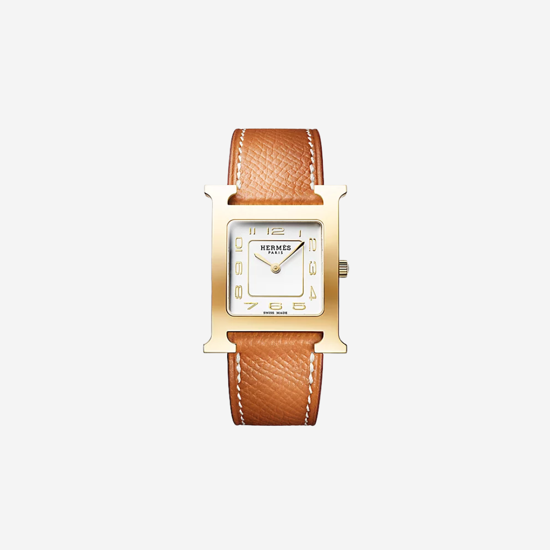 Hermès Heure H Watch Medium 30mm Gold Epsom | Oasisalmuna