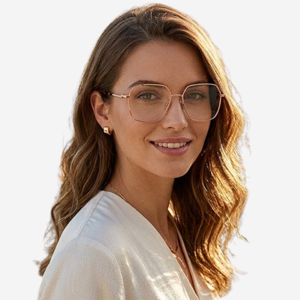Bottega Veneta Square Metal Sunglasses Shiny Rose Gold